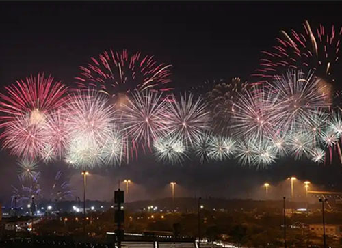 绥芬河市焰火晚会